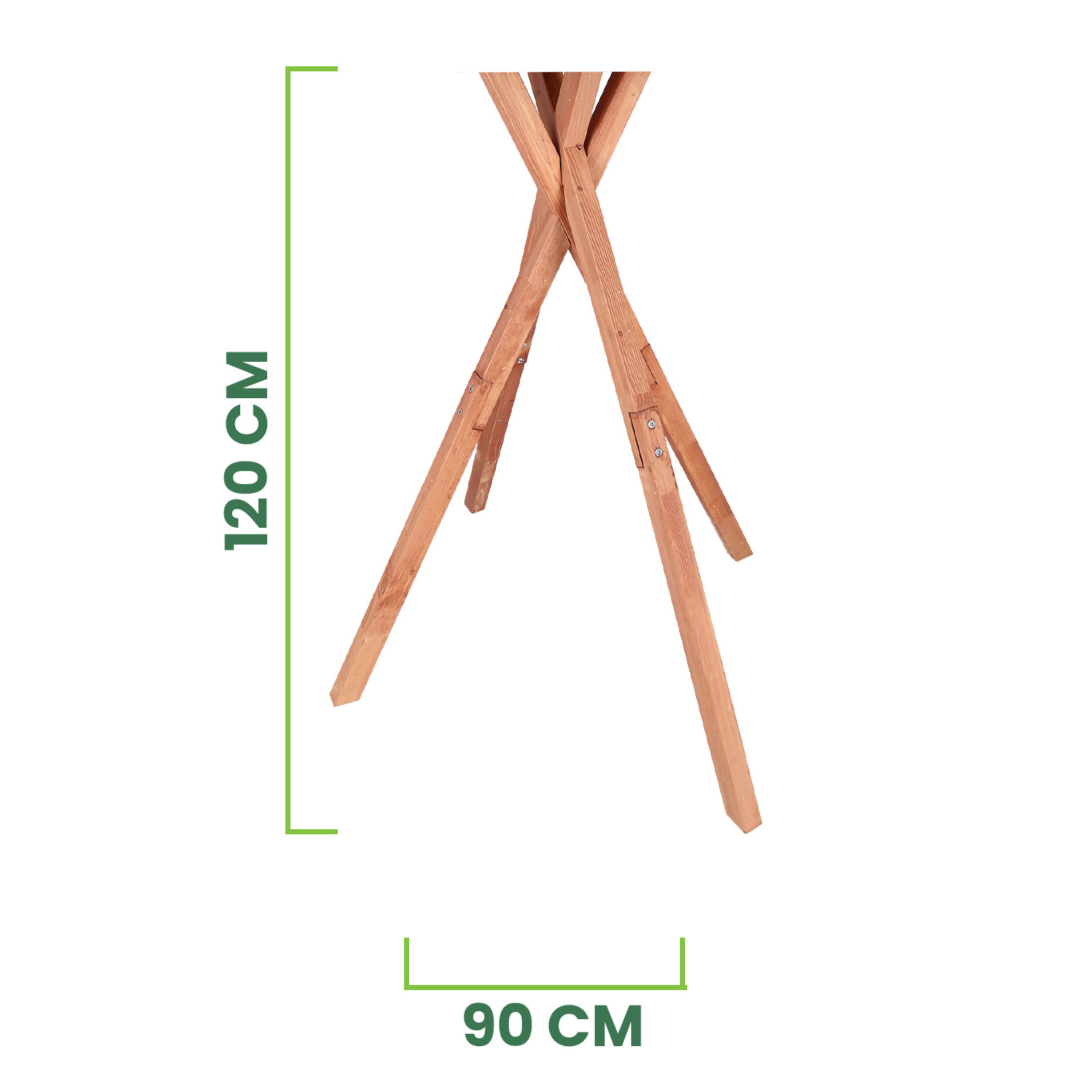 MKSTOR Drevené kŕmitko pre vtáky 60x50x40cm, vtáčia búdka so zásobníkom jedla, hnedá + Stojan na 4 nohách 120cm