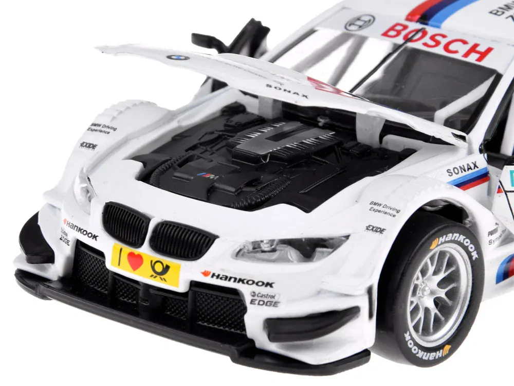 JOKO Kovový Model Autíčka BMW M3 DTM 1:32 so svetlom a zvukom, biele