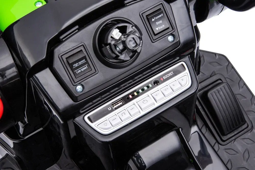 JOKO Elektrický Traktor Pushdozer s Predným Nakladačom, žltý