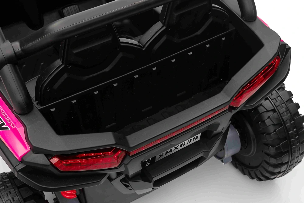 JOKO Elektrické Autíčko Buggy 4x4 KCK, penové kolesá, kožené sedadlo, 4x50W 24V, nosnosť 50kg, červené