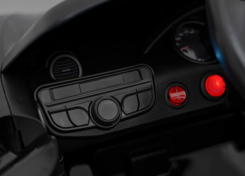 JOKO Elektrické autíčko Porsche 718, Displej MP4, Kožené sedadlo, penové kolesá, FM rádio, čierne