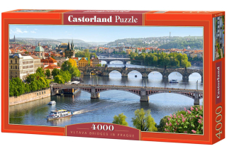 Castorland, Puzzle Vltava Bridges in Prague, 4000 ks