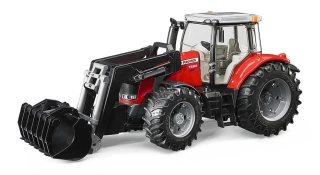 Bruder, Traktor Massey Ferguson 7624 s čelným nakladačom, 1:16